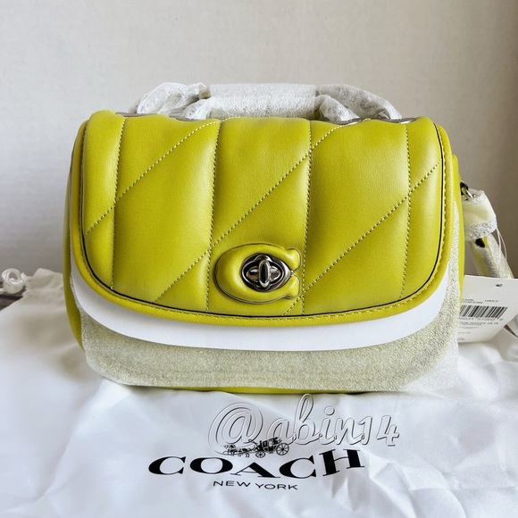 NWT Coach Leather Pillow Madison 18 with Quilting Shoulder Crossbody Bag - Picture 12 of 12